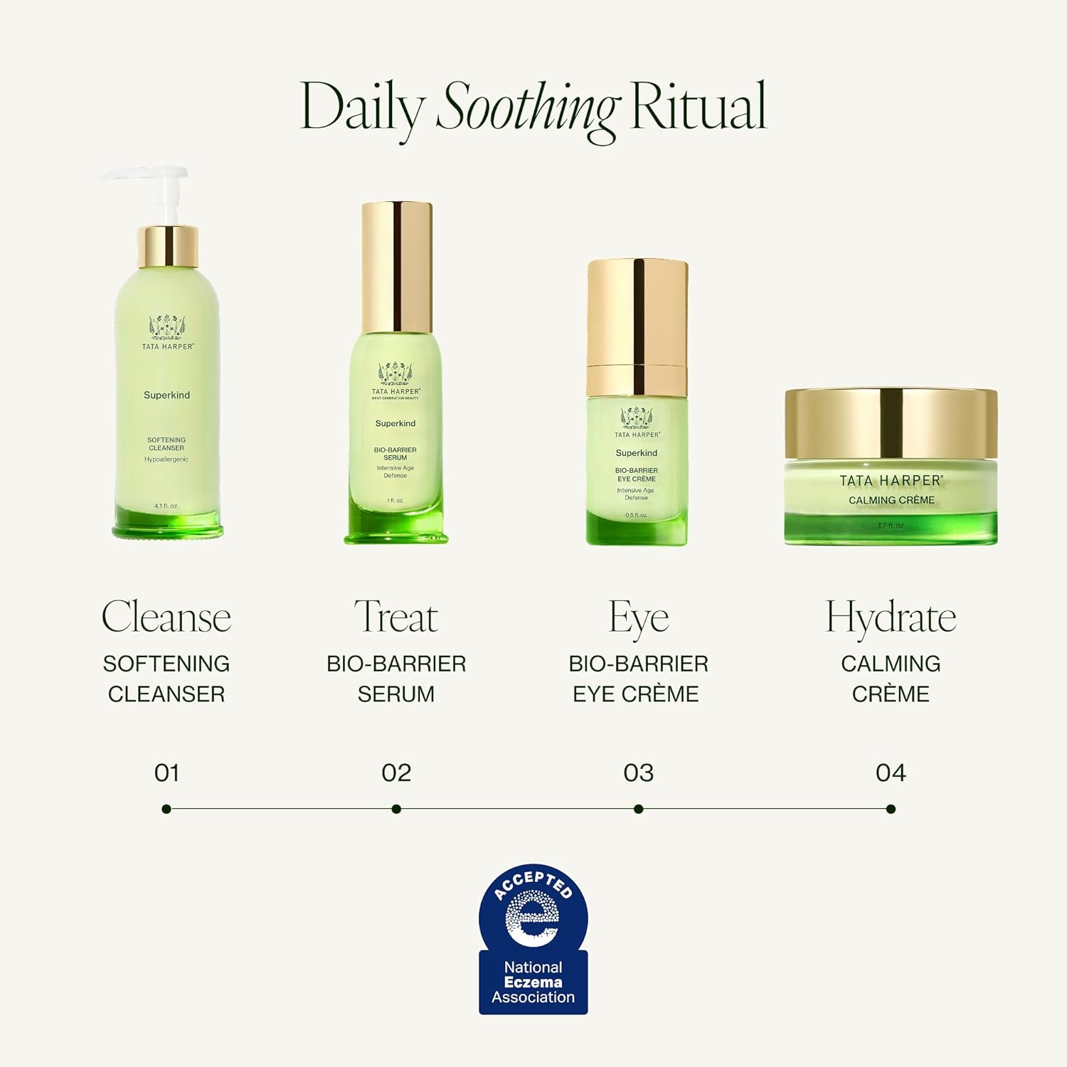 Tata Harper Superkind Bio-Barrier Eye Crème, Anti-Aging Eye Cream for Sensitive Skin, Hypoallergenic Skincare, Fragrance Free Skincare, Natural Skincare, Dermatologist Tested, Vegan, 15ml