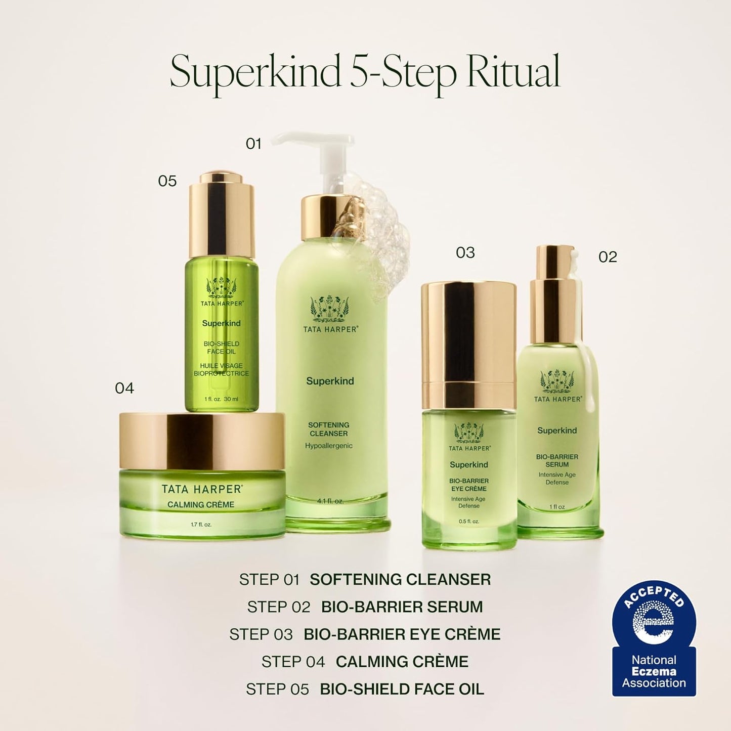 Tata Harper Superkind Bio-Barrier Eye Crème, Anti-Aging Eye Cream for Sensitive Skin, Hypoallergenic Skincare, Fragrance Free Skincare, Natural Skincare, Dermatologist Tested, Vegan, 15ml