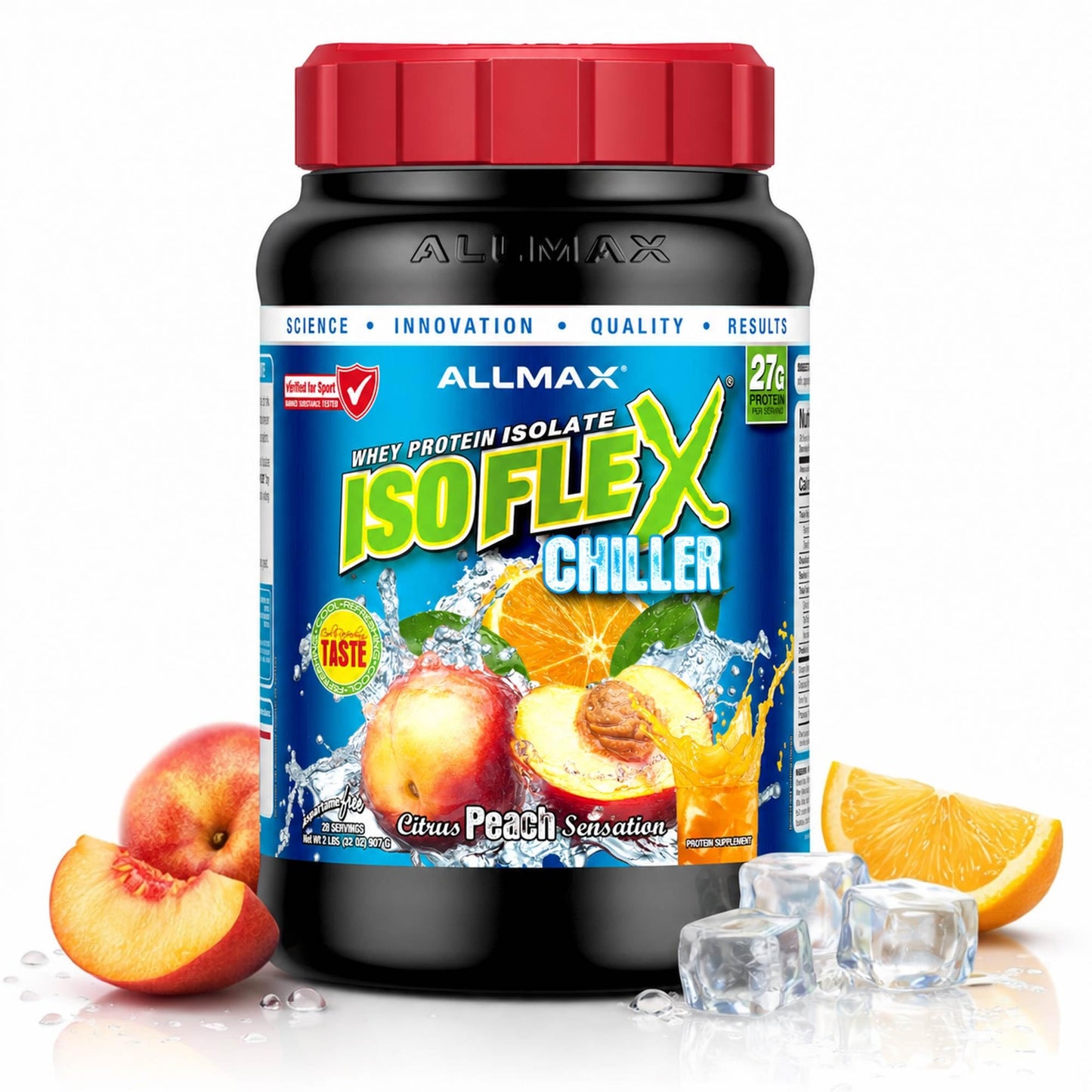 ALLMAX ISOFLEX Whey Protein Isolate, Vanilla, 2 lb