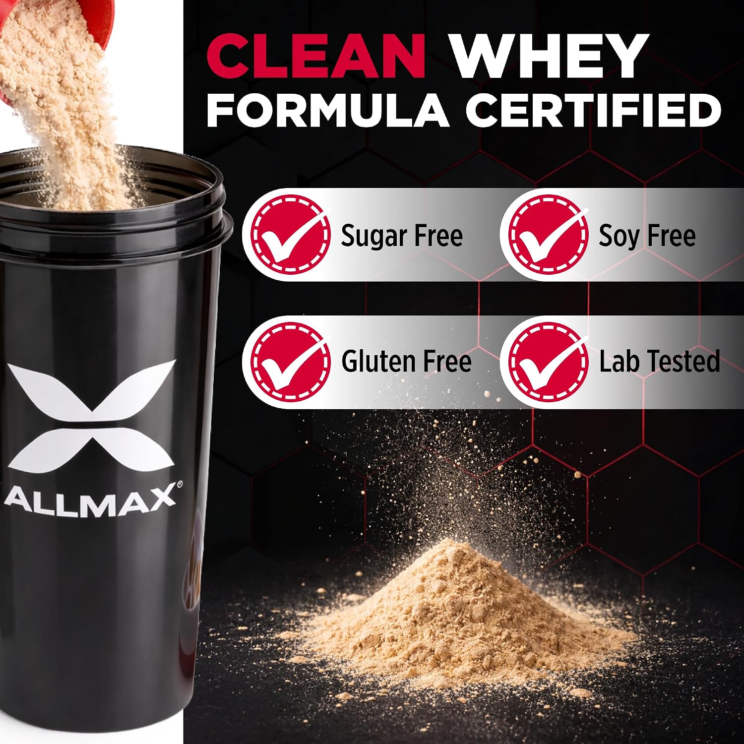 ALLMAX ISOFLEX Whey Protein Isolate, Vanilla, 2 lb